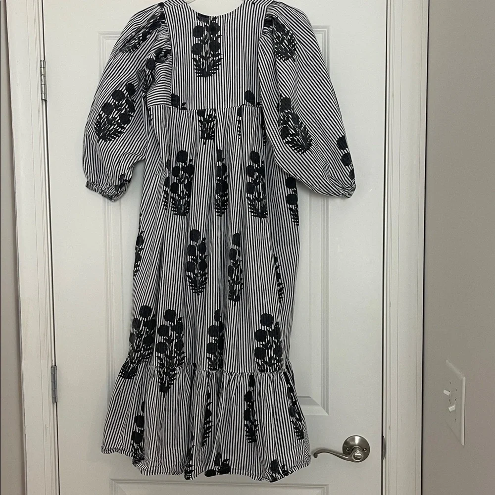 SZ Blockprints Aaron Dress Floral Boho NO BELT XS - Picture 10 of 10